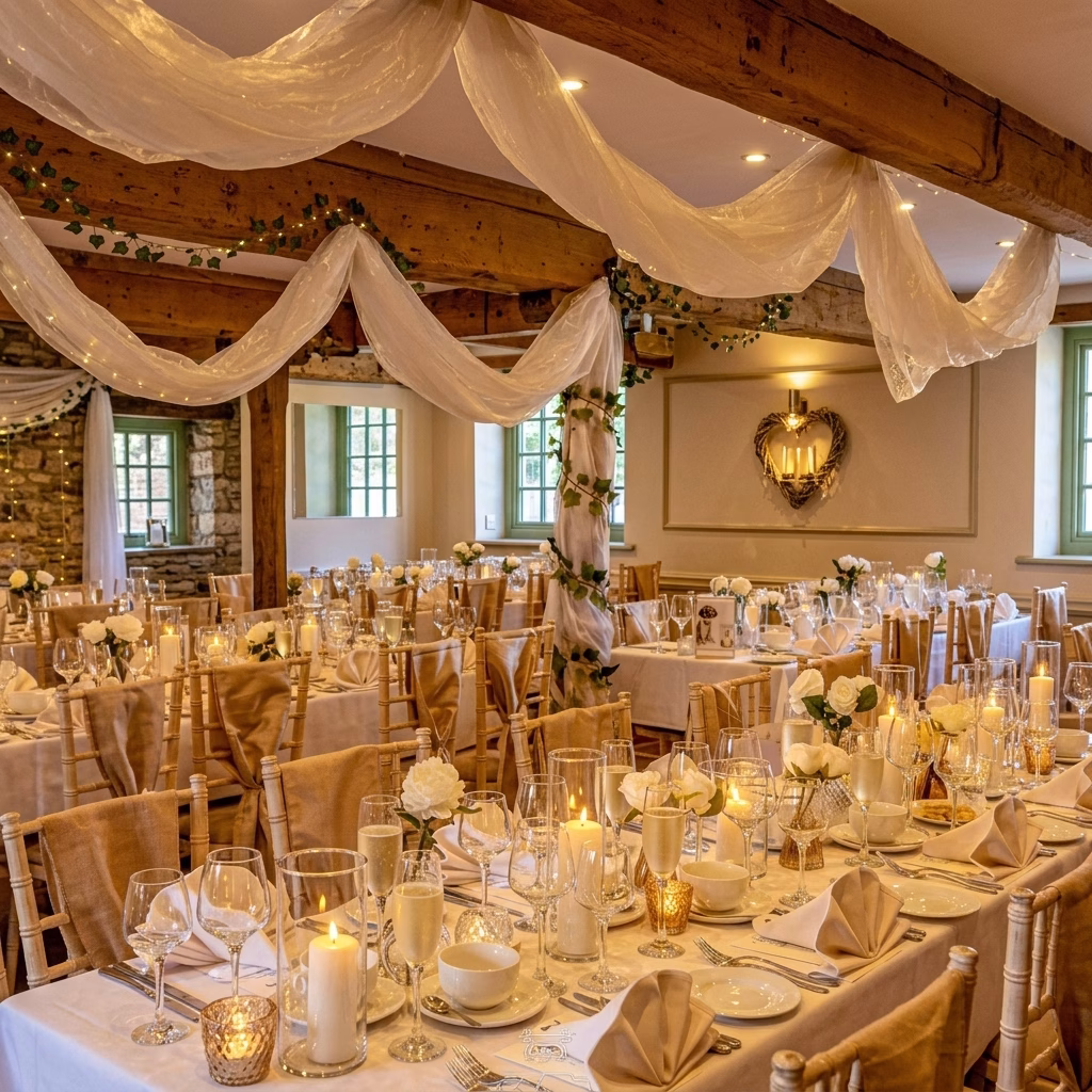 Cylinder vases with pillar candles centerpieces - Image 3