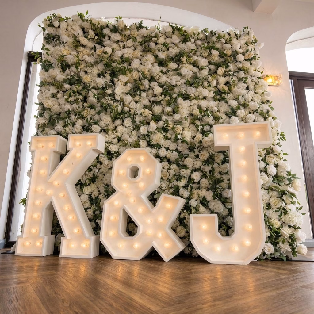 Light Up Letters INITIALS in lights 4ft
