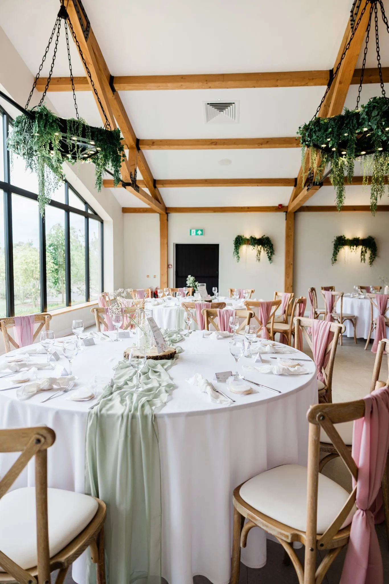 Beautifully styled wedding reception